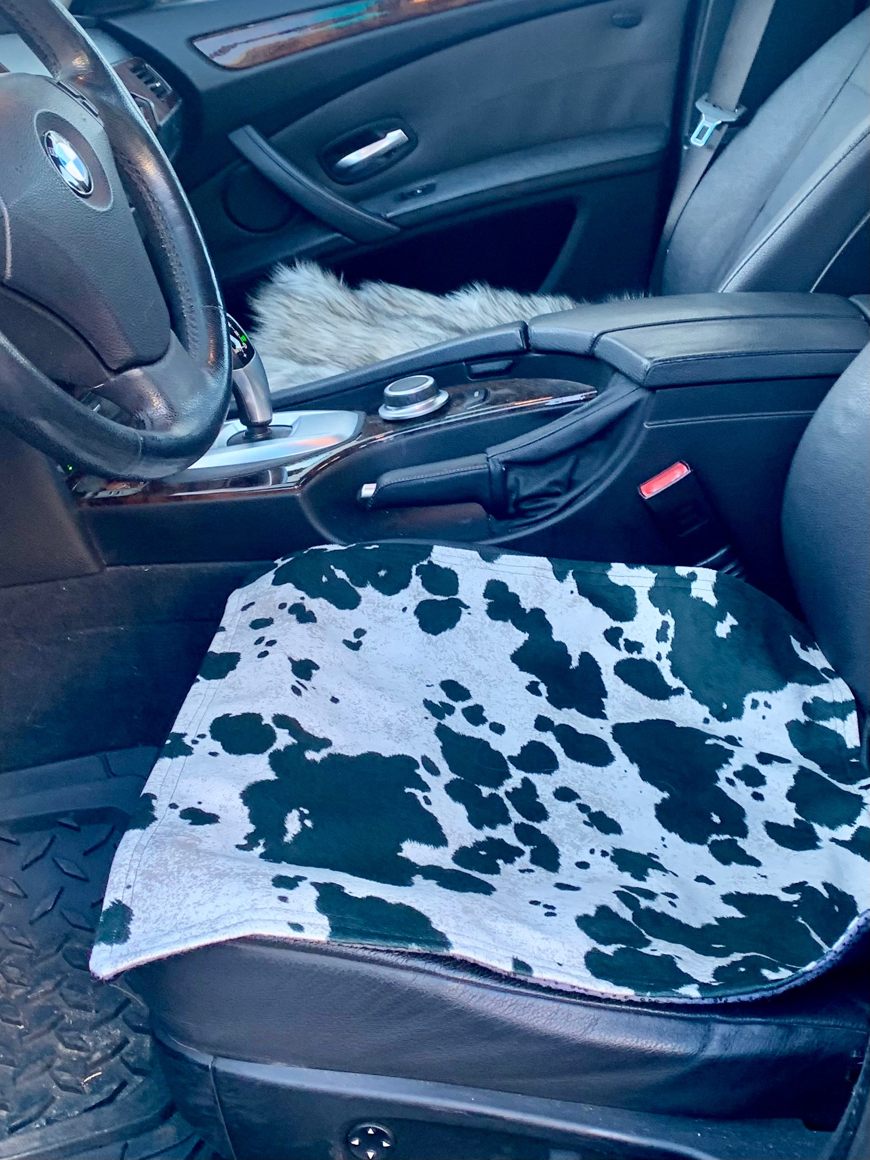 ADULT Black Cowhide Velvet Cover