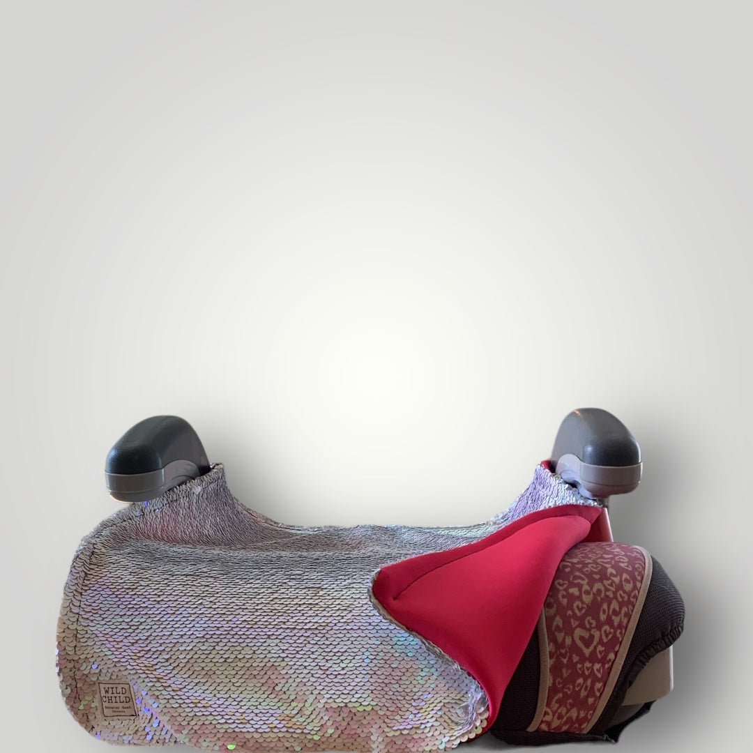 🪶 Hummingbird Sequin Booster Seat Cover
