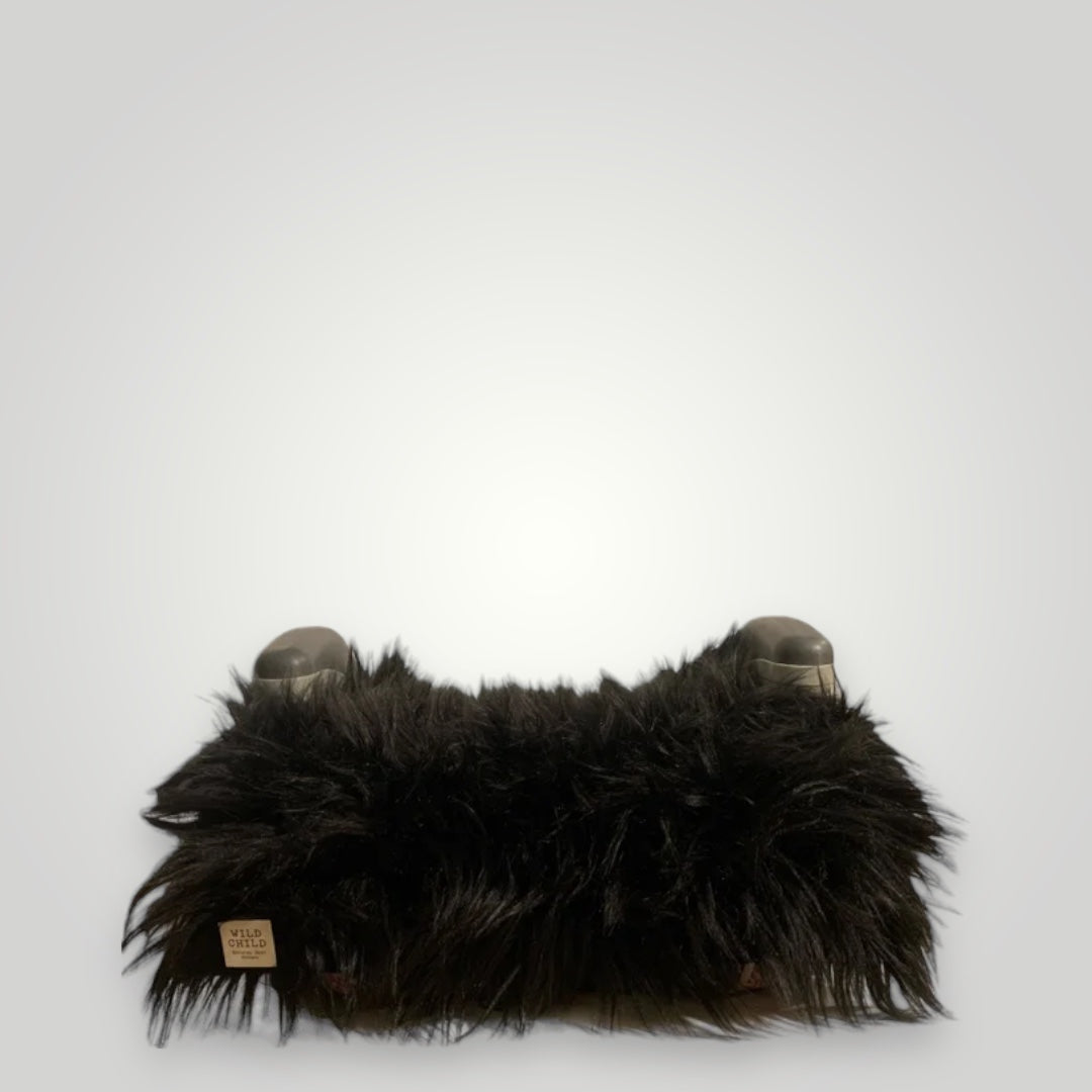 🐈‍⬛Black Husky Faux Fur Kids Booster Seat Cover