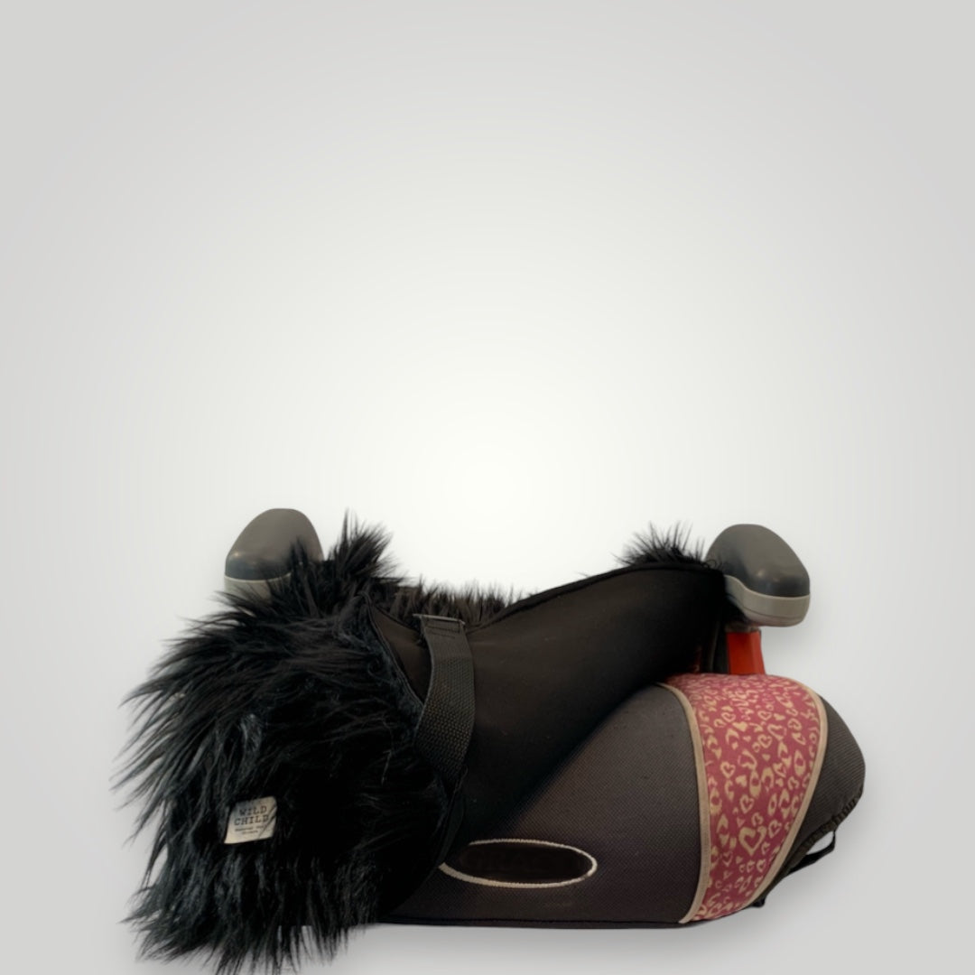 🐈‍⬛Black Husky Faux Fur Kids Booster Seat Cover